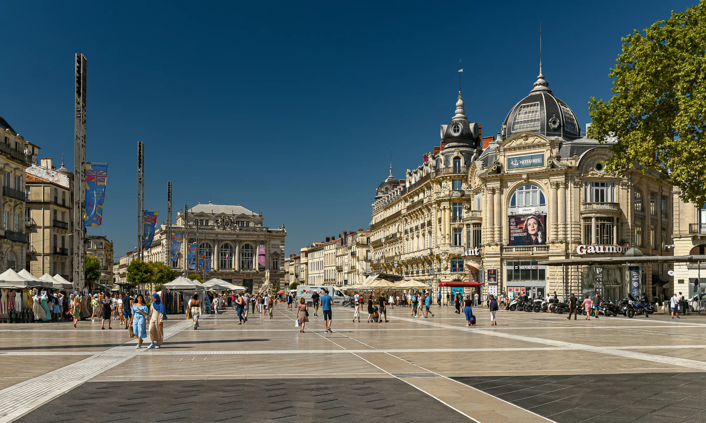 Montpellier, la place de la Comédie